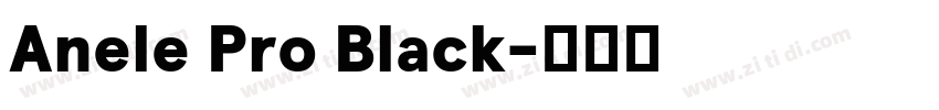 Anele Pro Black字体转换